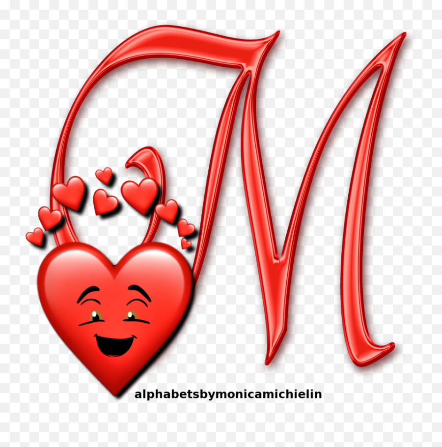 Monica Michielin Alphabets Red Hearts Love Smile Emoji - Heart Emoji Smile Love,Emojis De Corazon Pinterest