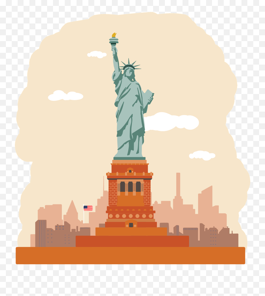Statue Of Liberty Clipart Free Download Transparent Png - Statue Of Liberty Emoji,Moai Head Emoji Text