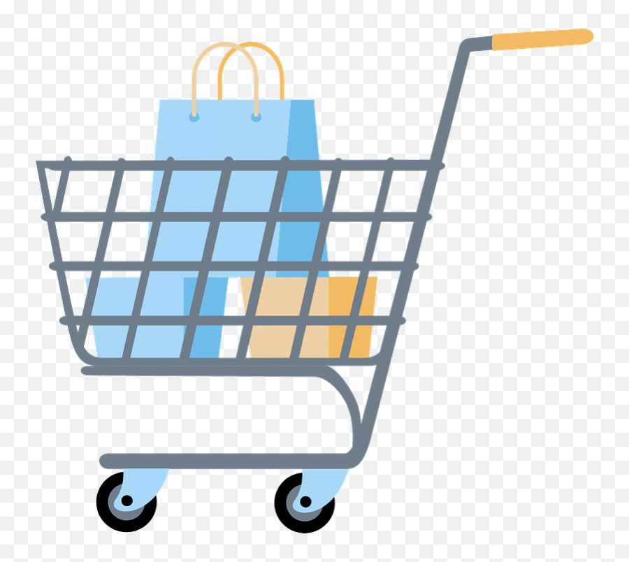 Shopping Clipart - Transparent Full Shopping Cart Clipart Emoji,Shopping Emoji Clipart