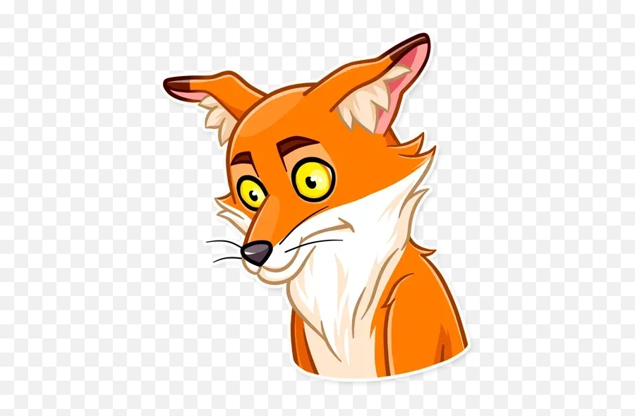 Fox Whatsapp Stickers - Sticker Telegram What Does The Fox Say Emoji,Red Fox Emoticon Tongue