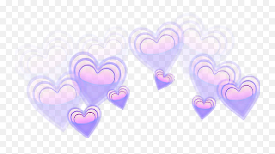 Download Corona De Corazones Png - Galaxy Love Heart Emoji Transparent Heart Flower Crown,Galaxy Emoji