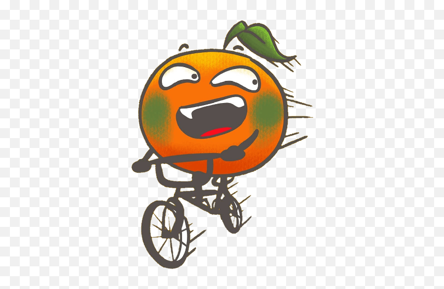 Mandarinita Emoji,Emoticons On Bicycles