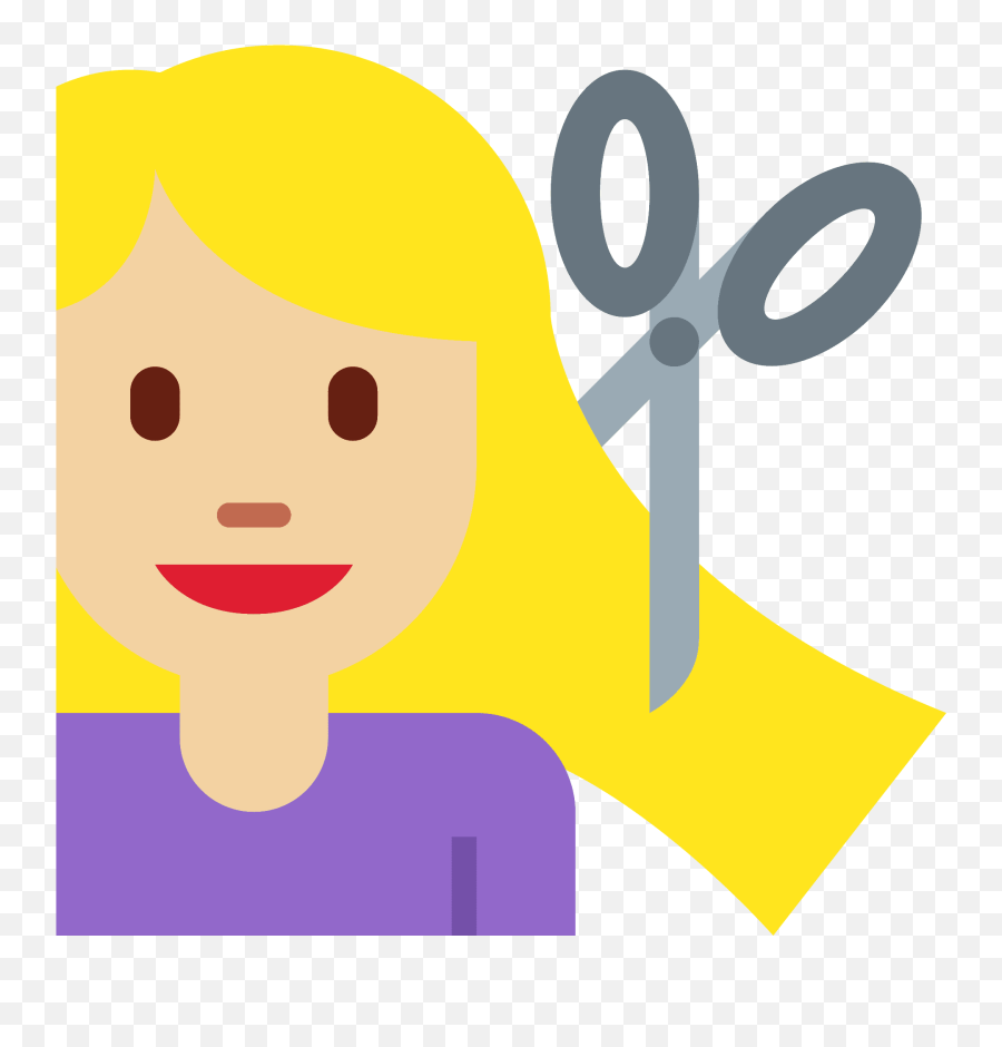 Woman Getting Haircut Emoji Clipart Free Download,Emoji Kids Face