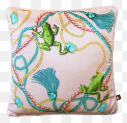 Tiana Rosé Velvet Cushion By The Curious Department Emoji,Fuse Emotions