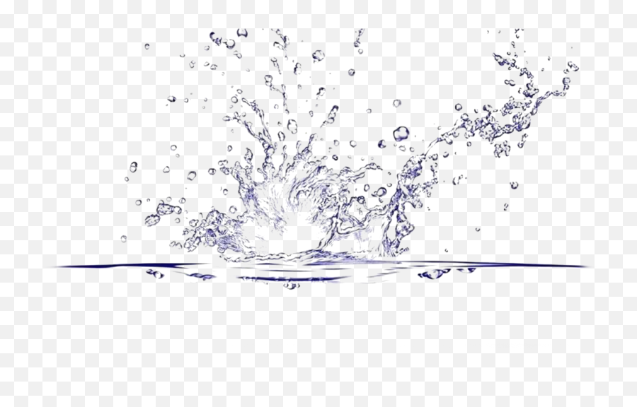 Download Water Drop Splash Free Frame Clipart Png Free Emoji,Emoticon Water Clear Background