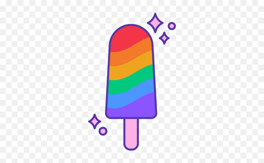 Rainbow Popsicle Color Stroke Transparent Png U0026 Svg Vector Emoji,Sugar Cube Emoji