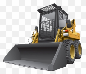 Skid - Steer Loader Clip Art Realistic Bulldozer Png Emoji,Bulldozer Emoji