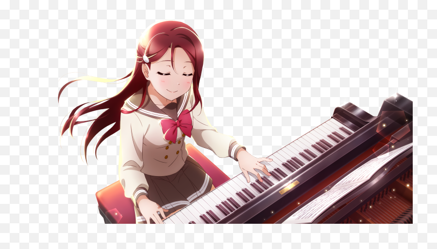 Feed - Anime Girl Wallpaper With Piano Emoji,Doki Pipo Emotion