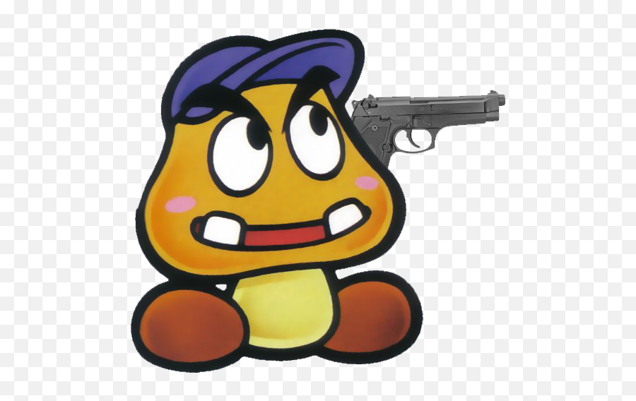 Rate Their Chances - Goomba With Hat Emoji,Man Gun Boy Recycle Emoji