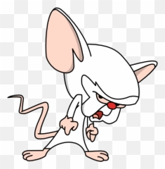 Download Pinky And The Brain Clip Art - Brain Cartoon Png Emoji,Pinky And The Brain Emoticon