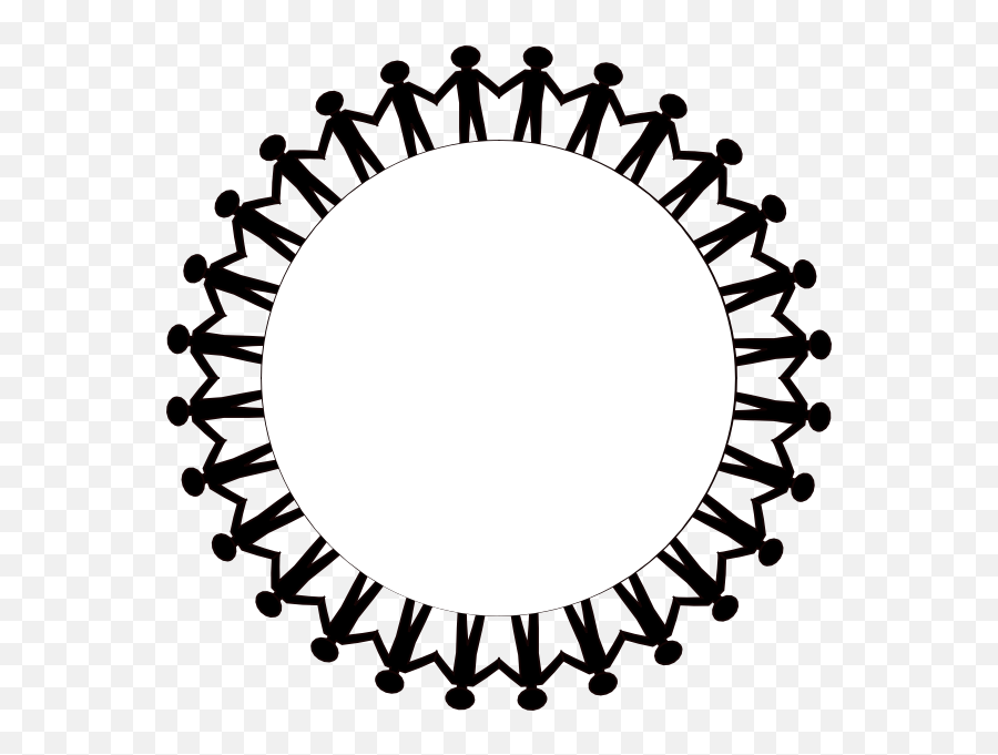 Hand Black And White Holding Hands Clipart Black And - Circle Of People Holding Hands Clipart Emoji,What Are The Emojis Next To Girls Holding Hands