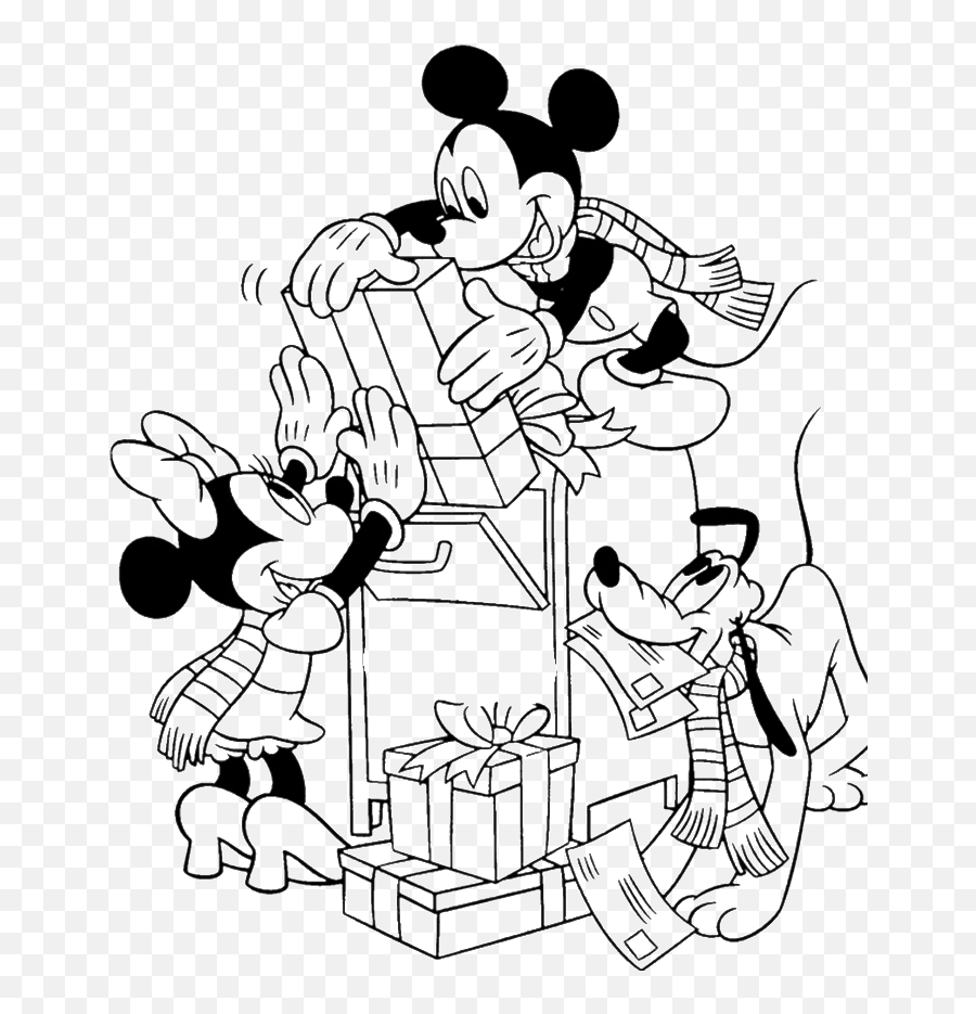 Mickey Mouse Christmas Coloring Pages - Mickey Mouse Christmas Coloring Pages Printable Emoji,Christmas Coloring Sheets Emojis
