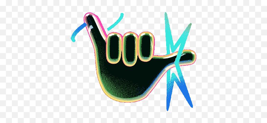 Call Me Hand Sign Emoji Phone Hand Gif - Transparent Cool Emoji Gif,Shaka Emoji