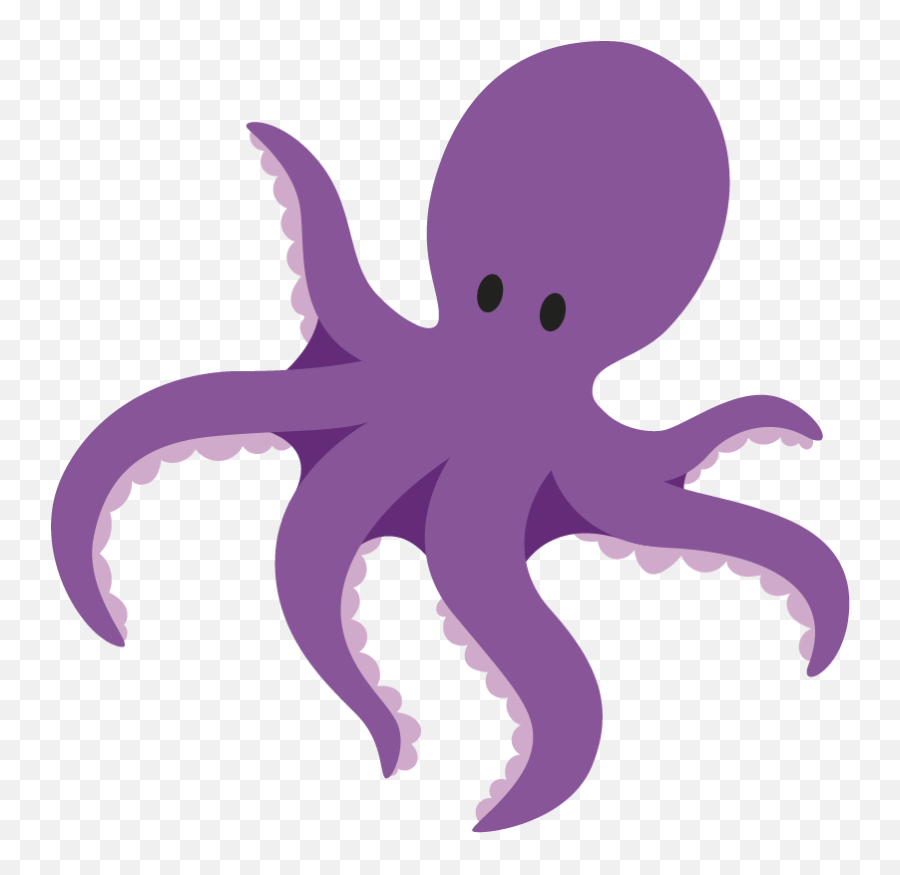 Octopus And Stars Wall Sticker - Octopus Clipart Transparent Clipart Emoji,Octopus Changing Color To Match Emotion