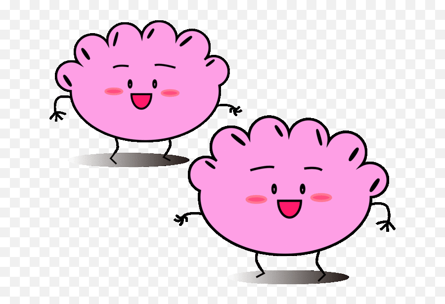 Cartoon Dumpling Design Element Gif - Dot Emoji,Eating Dumplings Emoticon Animated Gif