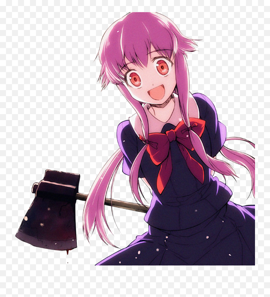 Yuno Gasai - Yuno Gasai Png Emoji,Emoticon Psicopata