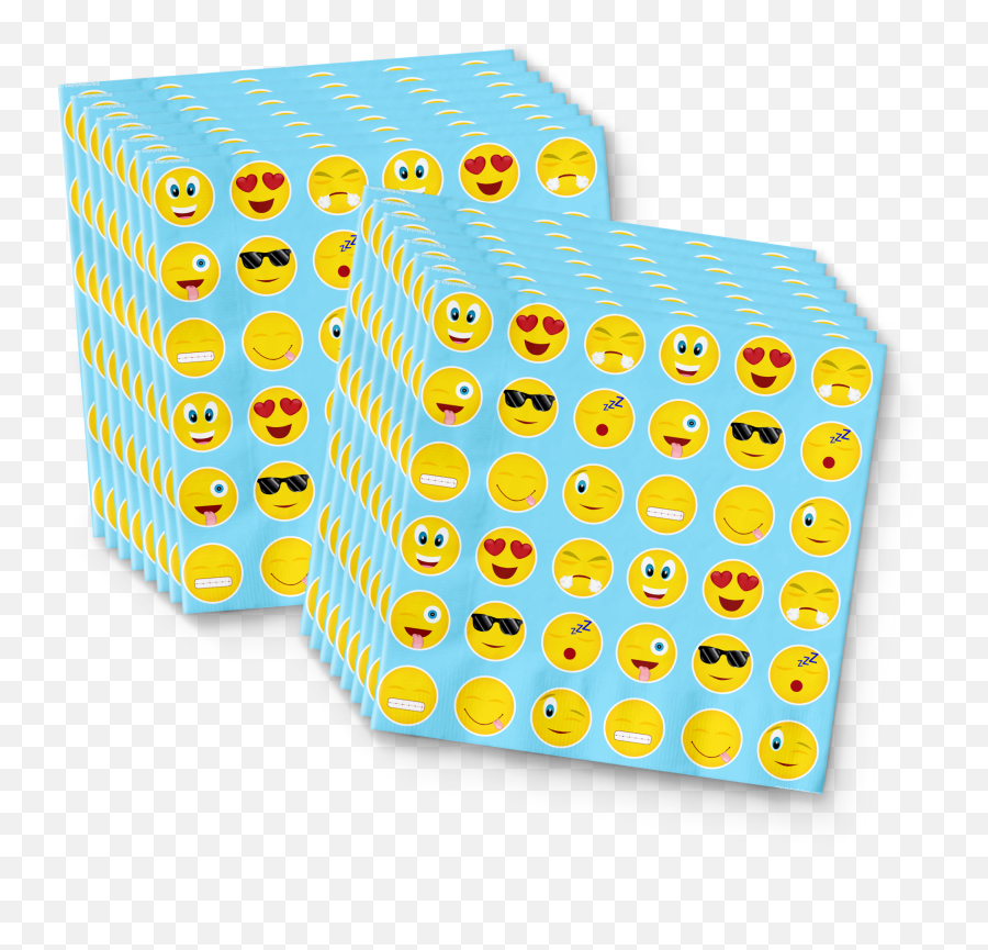Emoji Birthday Party Tableware Kit For 16 Guests - Dot,Birthday Emoji