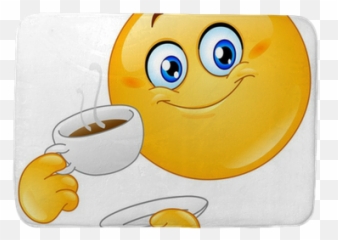 Coffee Emoticon Bath Mat U2022 Pixers - We Live To Change Serveware Emoji,Coffee Emoticon Acsii