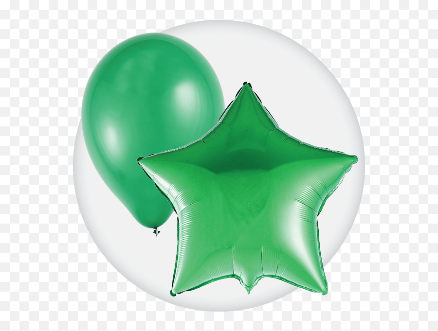 Festive Green Latex And Mylar Balloons - Party Supply Emoji,Disney Sword In The Stone Emoji