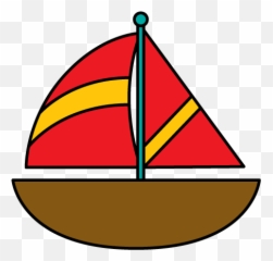 Brown Sailboat Clip Art Brown Sailboat - Cute Sail Boat Clip Art Emoji,Sailboat Emoji