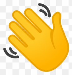 Mano Saludando Emoji - Waving Hand Transparent,Emojis Para Colorear De Tirar Dedo