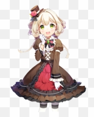 Christmas Anime Girl Brown Hair Green Eyes - Anime Girl With Green Eyes Png Emoji,Emojis Of Brown Haires Girl.and Blonde Boy