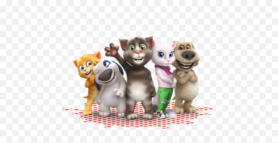 Talking tom 3. Том Анжела Хэнк и Джинджер. Том и его друзья. Герои мультфильма том и его друзья. Картинки Тома и его друзей.