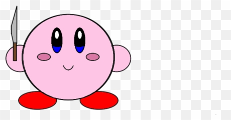 Kirby With Knife Blank Template - Dot Emoji,Knife Emoticon Facebook