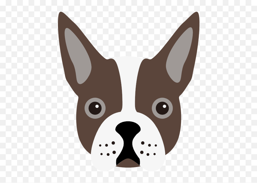 Create A Tailor - Made Shop Just For Your Boston Terrier Clipart Boston Terrier Transparent Emoji,Emoji Round Towels