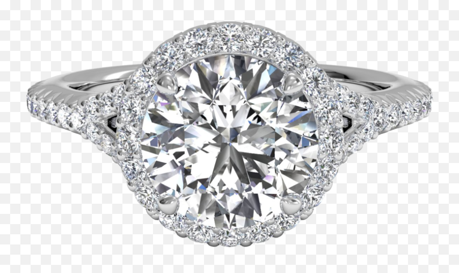 Diamond Ring Recommender - French Set Halo Engagement Ring Emoji,Emotions Diamonds Idd