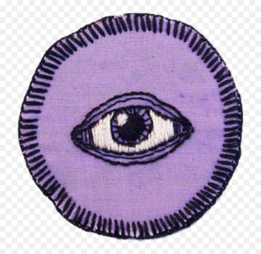Purple Eye Sticker By Kristal Brown - Hicks Aesthetic Grunge Purple Png Emoji,Eye Patch Emoji
