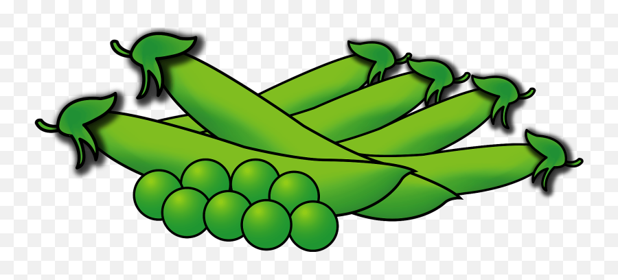 Peas And Pea Pods Clipart - Green Pea Pod Clipart Emoji,Peas Emoji