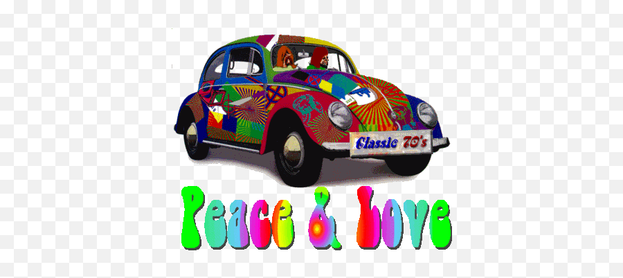Top Hippies Stickers For Android Ios - Hippy Vw Bug Gif Emoji,Hippie Emoticons