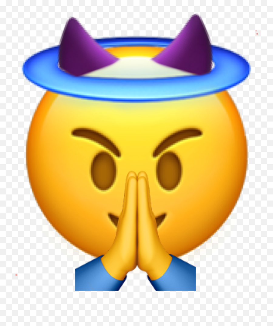 Angel Demon Emoji Devil Sticker By Mrsupremegarbage,Devil And Abgel Emojis