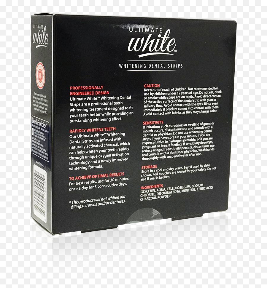 Ultimate White Whitening Dental Strips Infused With Emoji,Twitter Seal Emoji