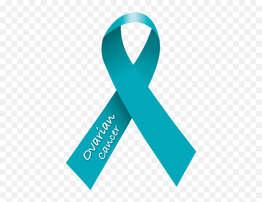 Ovarian Teal Cancer Ribbon Sticker - Horizontal Emoji,Cancer Symbol Emoji
