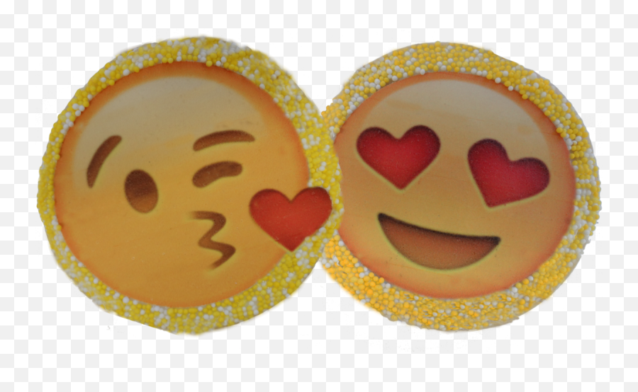 Love Emoji Sugar Cookies With - Happy,Emoji Cookies