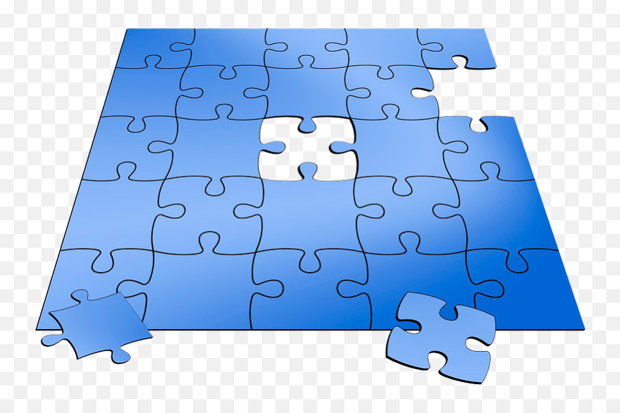 Blue Puzzle Clipart - Missing A Few Puzzle Pieces Emoji,Jigsaw Emoji
