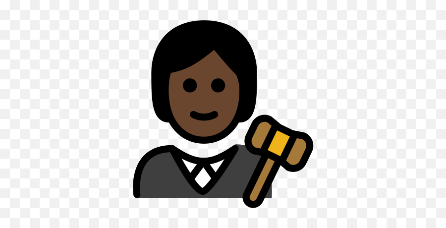 U200d Judge Dark Skin Tone Emoji - Emoji,Cowboy Clown Emoji
