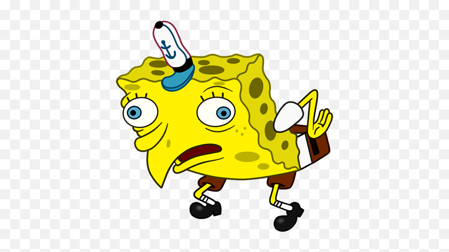 Memes Spongebob Tumblr Sticker By Jazellevoorhees - Mocking Spongebob Emoji,Mocking Emoji