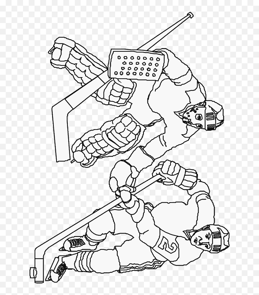 Hockey Coloring Pages - Hockey Coloring Pages Pdf Emoji,Hockey Emoticons
