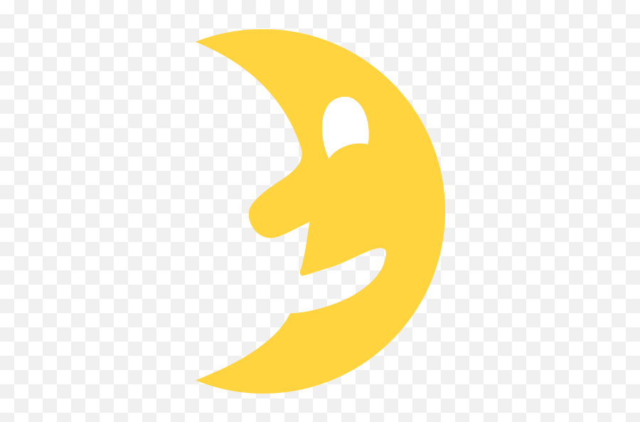 First Quarter Moon With Face - Language Emoji,Quarter Emoji