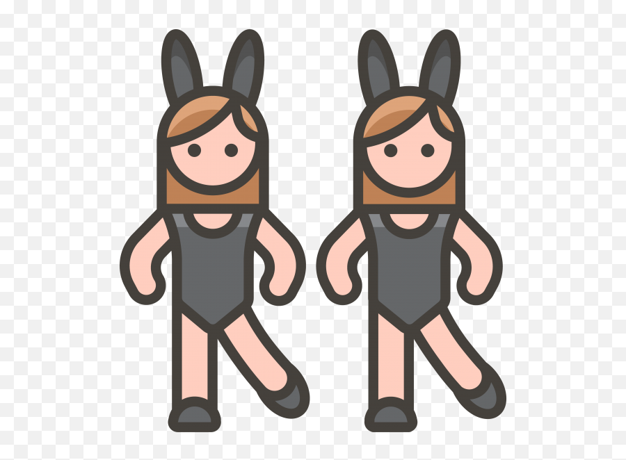 Woman With Bunny Ears Emoji Png Transparent Emoji,Lingerie Emoji