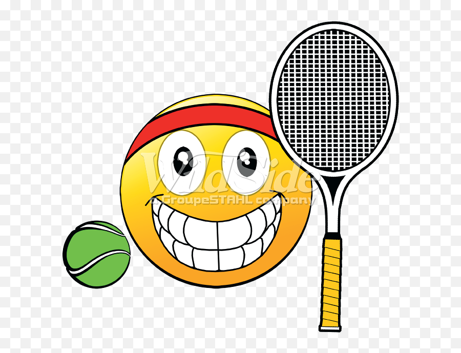 Download Emoji Tennis Ball Racquet - Smiley Png Image With Tennis Emoticon,Ball Emoji