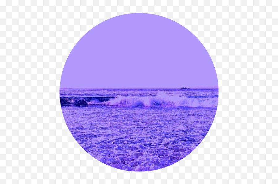 Aestheticcircle Circle Ocean Waves - Fundo Aesthetic Purple Emoji,Ocean Waves Emoji