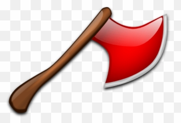Red Axe Clipart - Clip Art Images Of Axe Emoji,Axe Emoticon