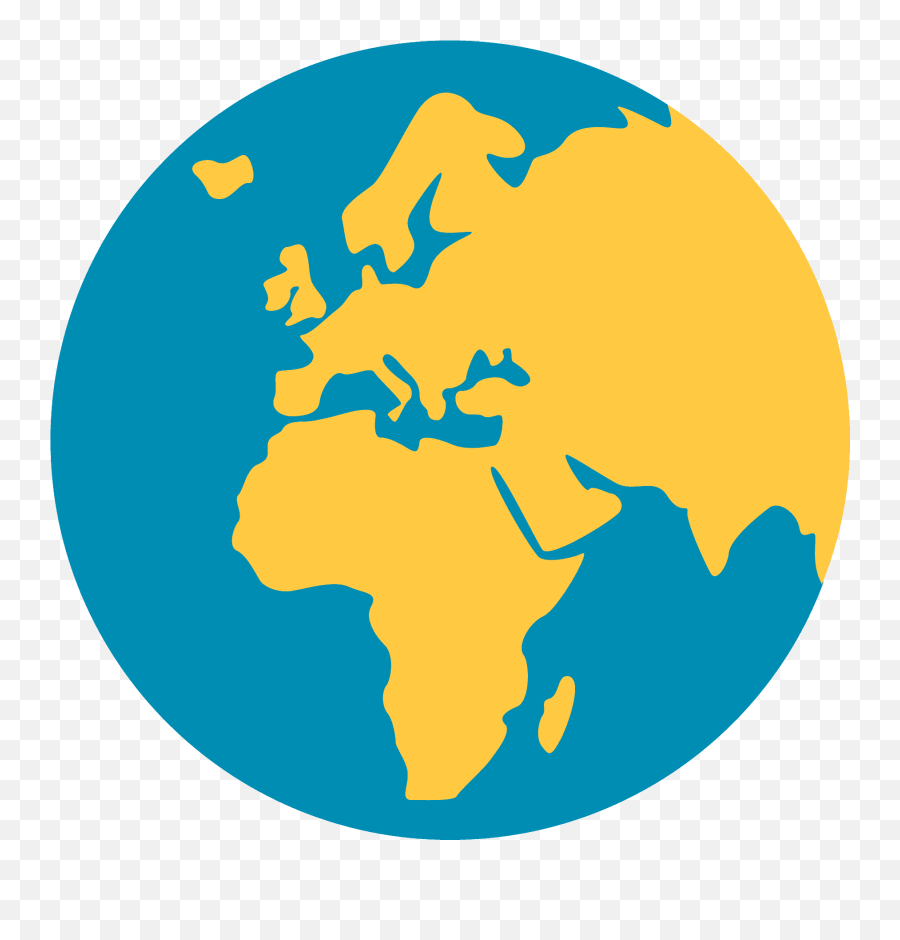 Globe With Meridians - Globe Of Earth Vector Emoji,Globe With Meridians Emoji