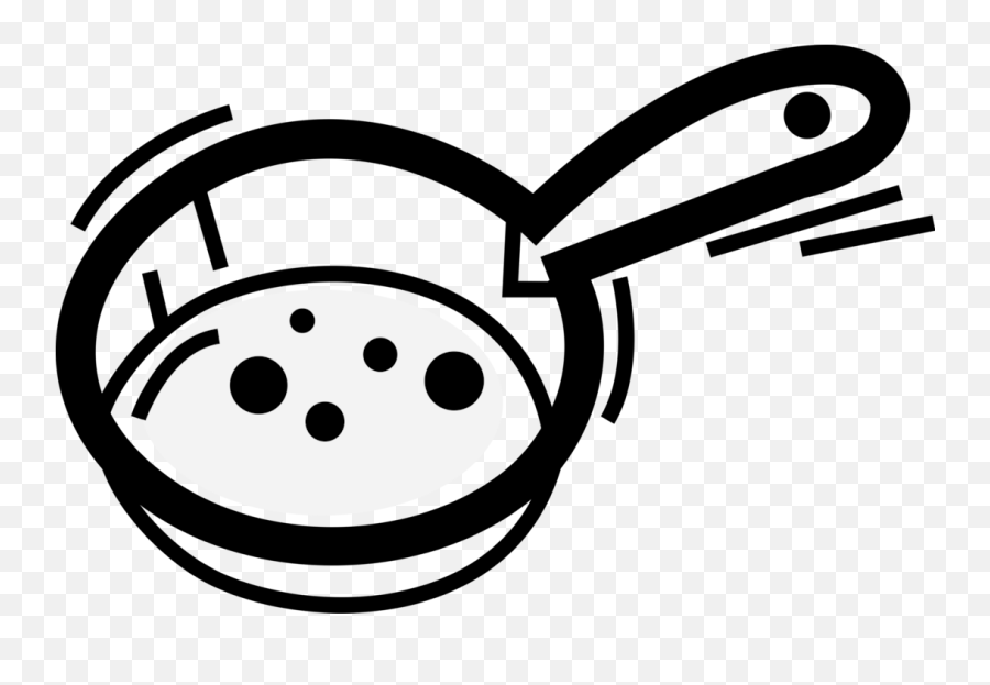 Vector Illustration Of Frying Pan - Dot Emoji,Stir Fry Emoji