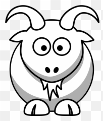 Goat Outline Png Svg Clip Art For Web - Download Clip Art Transparent Background Cow Clipart Cartoon Emoji,Goat Emoji Shirt