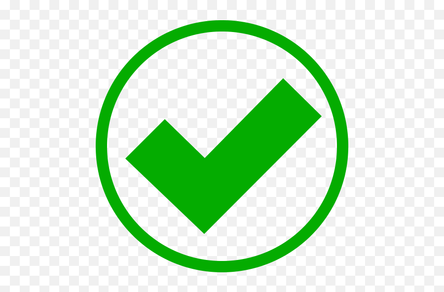 Green Tick Png Download - Circle Green Check Png Emoji,Green Tick Emoji